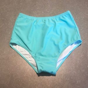 Reteron Turquoise High Waist Bikini Bottoms